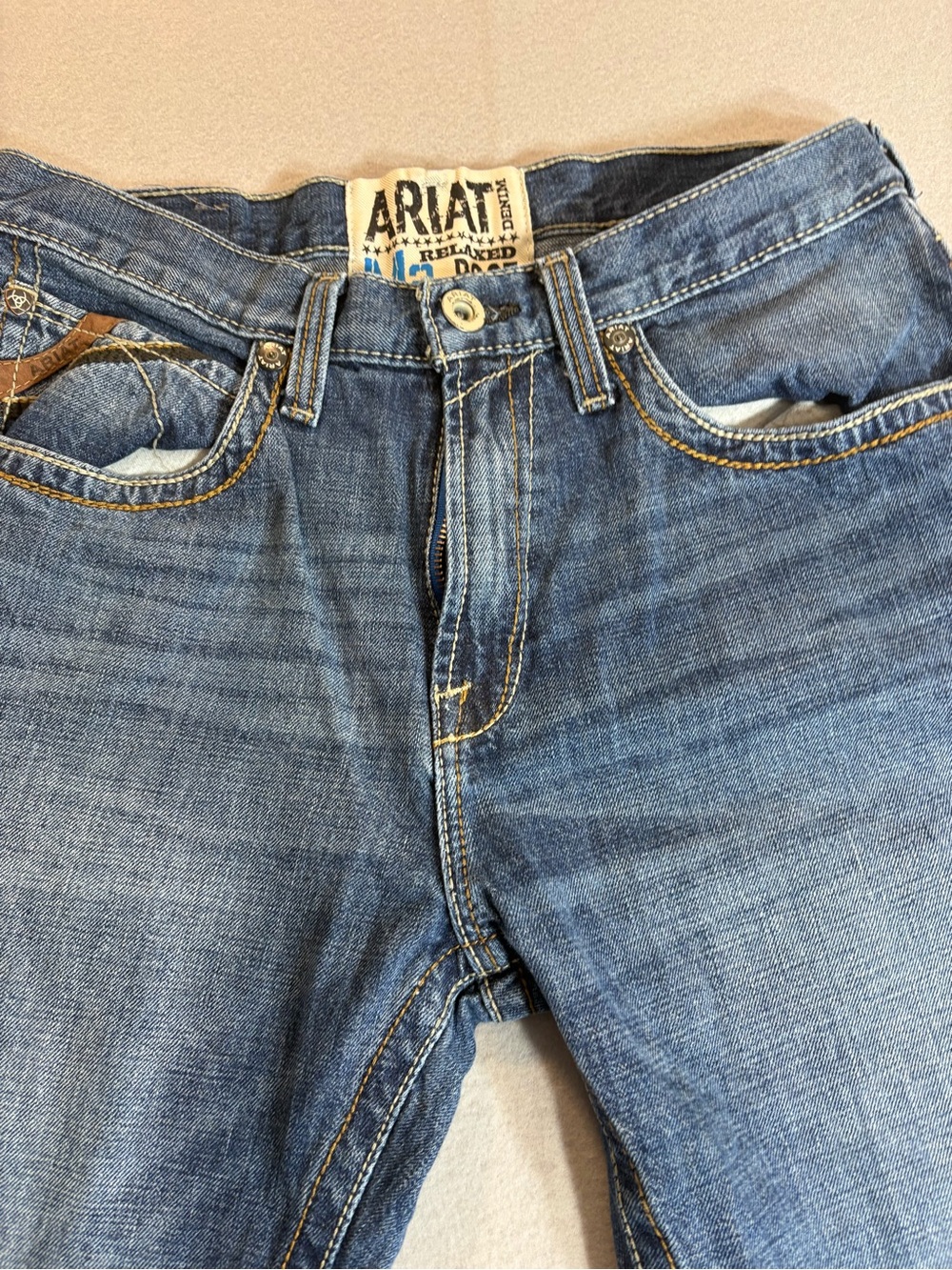 Ariat M2 Relaxed Boot Cut Jeans Men 32x34 Medium Wash - Picture 16 of 16